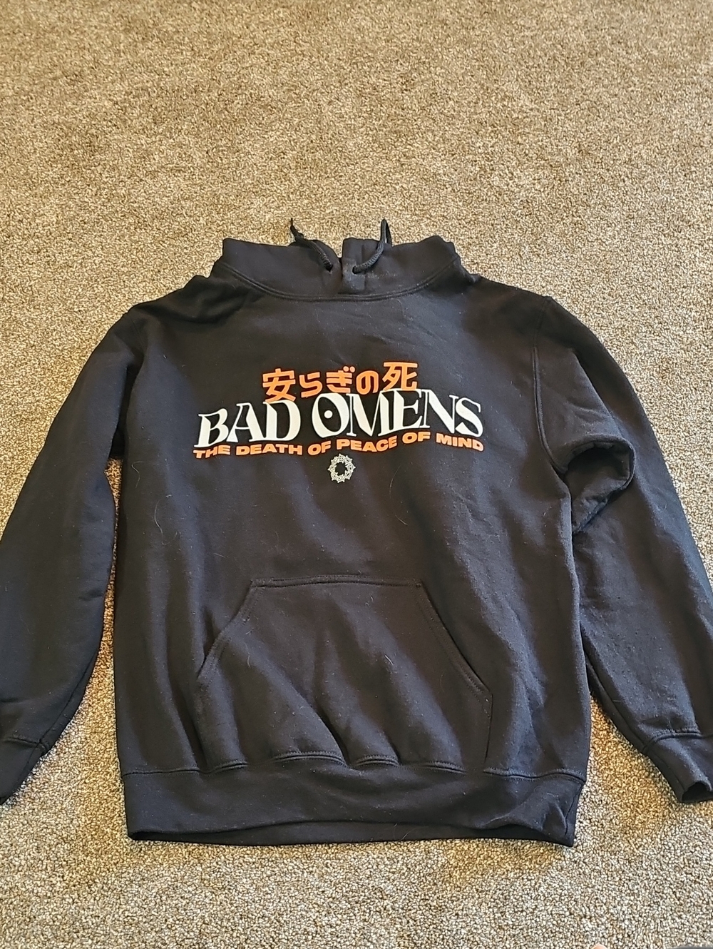 Bad Omens Black Graphic Pullover Hoodie